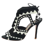 Black Leather Sophia Webster Sandals