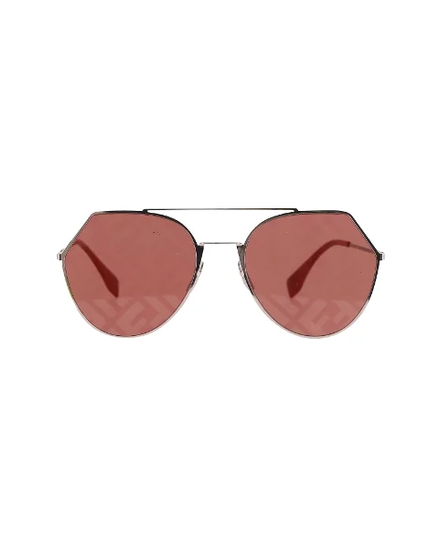 Red Metal Fendi Sunglasses