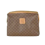 Brown Canvas Celine Clutch