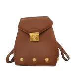 Brown Leather Salvatore Ferragamo Backpack