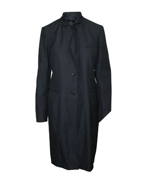 Navy Wool Dkny Coat & Jacket