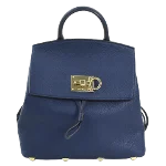 Navy Leather Salvatore Ferragamo Backpack