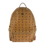 Brown Leather MCM Backpack