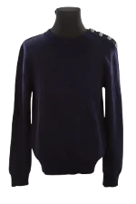 Blue Wool Balmain Sweater