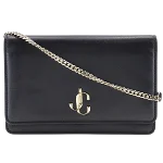 Black Leather Jimmy Choo Crossbody Bag