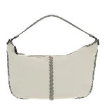 White Leather Bottega Veneta Shoulder Bag