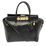 Black Leather Versace Tote