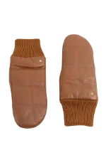 Brown Leather Max Mara Gloves