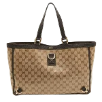 Beige Coated canvas Gucci Abbey