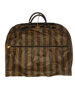 Brown Canvas Fendi Travel Bag