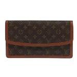 Brown Canvas Louis Vuitton Pochette Dame