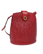 Red Leather Louis Vuitton Cluny