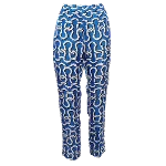 Blue Silk Kenzo Pants