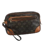 Brown Canvas Louis Vuitton Marly Dragonne