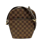 Brown Canvas Louis Vuitton Damier Ebene Ipanema