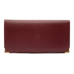 Burgundy Leather Cartier Wallet