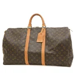 Brown Canvas Louis Vuitton Travel Bag