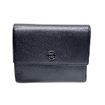 Black Leather Chanel Wallet