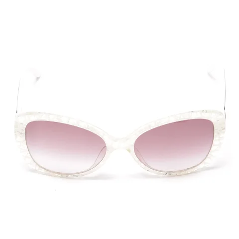 White Plastic Moschino Sunglasses