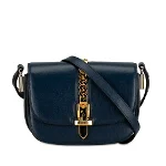 Navy Leather Gucci Sylvie