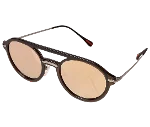 Brown Metal Prada Sunglasses