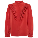 Red Silk Zadig & Voltaire Shirt