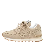 Beige Canvas Miu Miu Sneakers