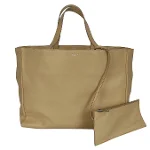 Beige Leather Yves Saint Laurent Shopper