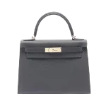 Grey Leather Hermès Kelly