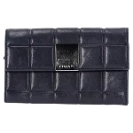 Navy Leather Chanel Wallet