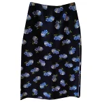 Blue Fabric Mother of Pearl Skirt