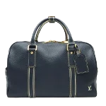 Navy Leather Louis Vuitton Carryall