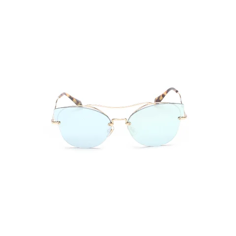 Gold Plastic Miu Miu Sunglasses