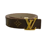 Beige Fabric Louis Vuitton Belt