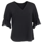 Black Silk Chloé Top