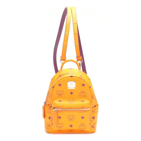 Orange Mcm Backpack