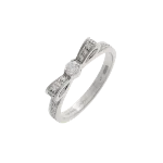 Silver White Gold Chanel Ring