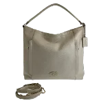 White Leather Coach Shoulder Bag