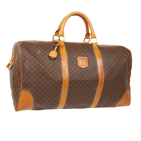 Brown Fabric Celine Travel Bag