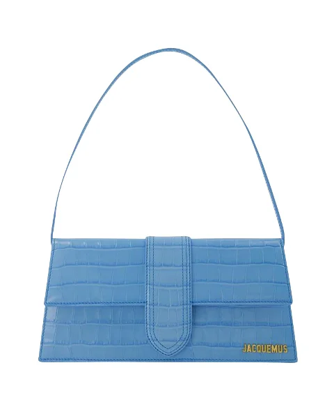 Blue Leather Jacquemus Shoulder Bag
