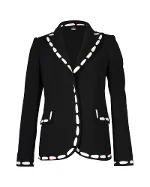 Black Polyester Moschino Blazer