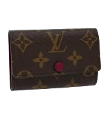 Brown Canvas Louis Vuitton Key Pouch