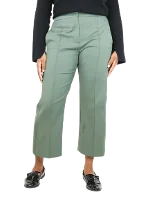 Green Cotton Sportmax Pants