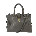 Grey Leather Yves Saint Laurent Handbag