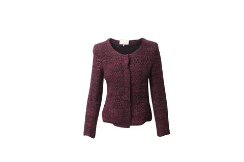 Burgundy Wool Iro Jacket
