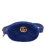 Blue Leather Gucci Marmont