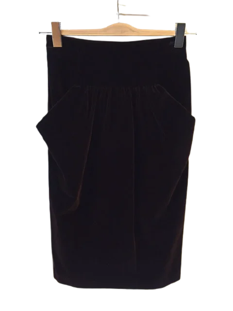 Black Velvet Prada Skirt