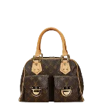 Brown Canvas Louis Vuitton Manhattan