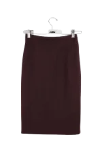 Brown Wool Joseph Skirt