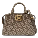 Brown Canvas DKNY Handbag